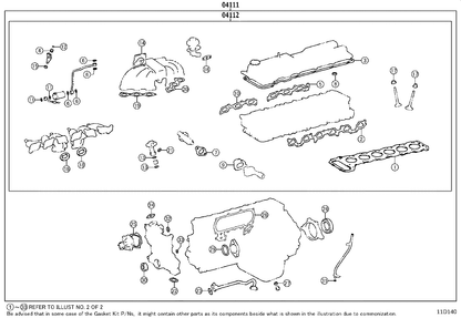 Toyota Land Cruiser 80/LEXUS LX450 1FZFE 4.5L Full Engine Gasket Kit Genuine