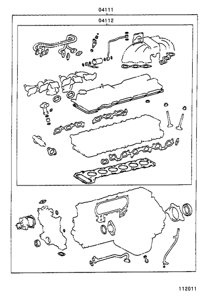 Toyota Land Cruiser 80/LEXUS LX450 1FZFE 4.5L Full Engine Gasket Kit Genuine