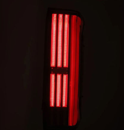 AlphaRex 22-24 Toyota Tundra NOVA-Series Prismatic LED Tail Lights - Black/Red